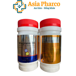 Viên uống magie, vitamin B6 giảm suy nhược thần kinh, căng thẳng, đau cơ bắp, chuột rút - 120 viên [Magnesi B6 Chai]