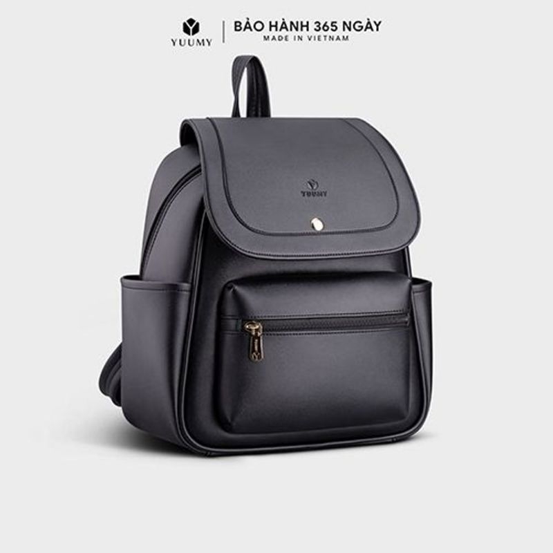 Balo da nữ nắp gập phối ngăn YUUMY Seasand YBA68 nhiều màu