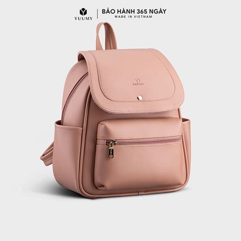 Balo da nữ nắp gập phối ngăn YUUMY Seasand YBA68 nhiều màu