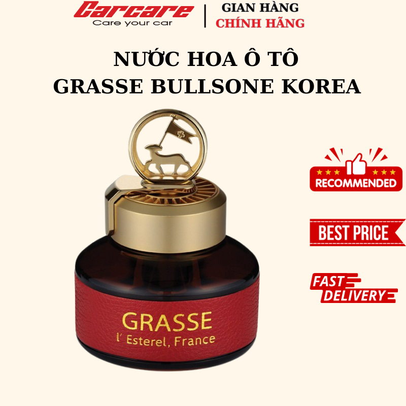 Nước hoa ô tô Grasse Bullsone Korea 110ml - Nguyên liệu nhập trực tiếp tại Pháp