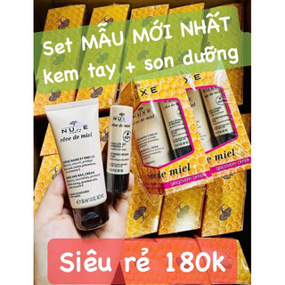 [AUTH PHÁP] SET KEM TAY SON DƯỠNG MÔI NUXE