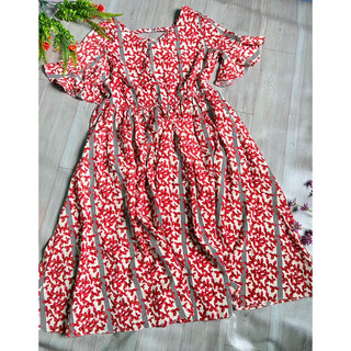 THANH LÝ ĐẦM BABYDOLL ĐỎ TAY CÁNH TIÊN
