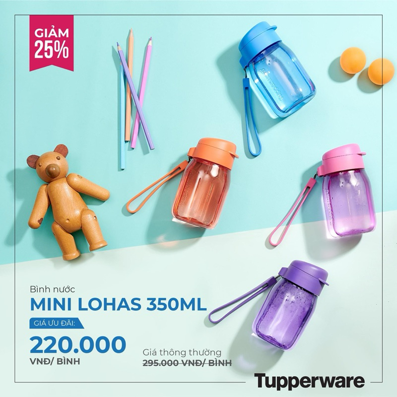 Bình nước Mini Lohas 350ml