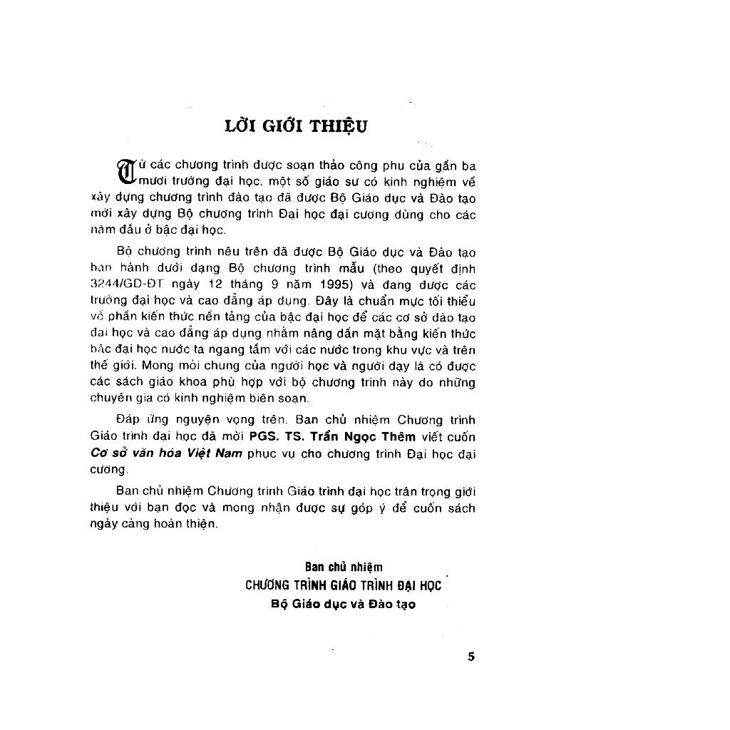 Cơ sở văn hóa Việt Nam Trần Ngọc Thêm