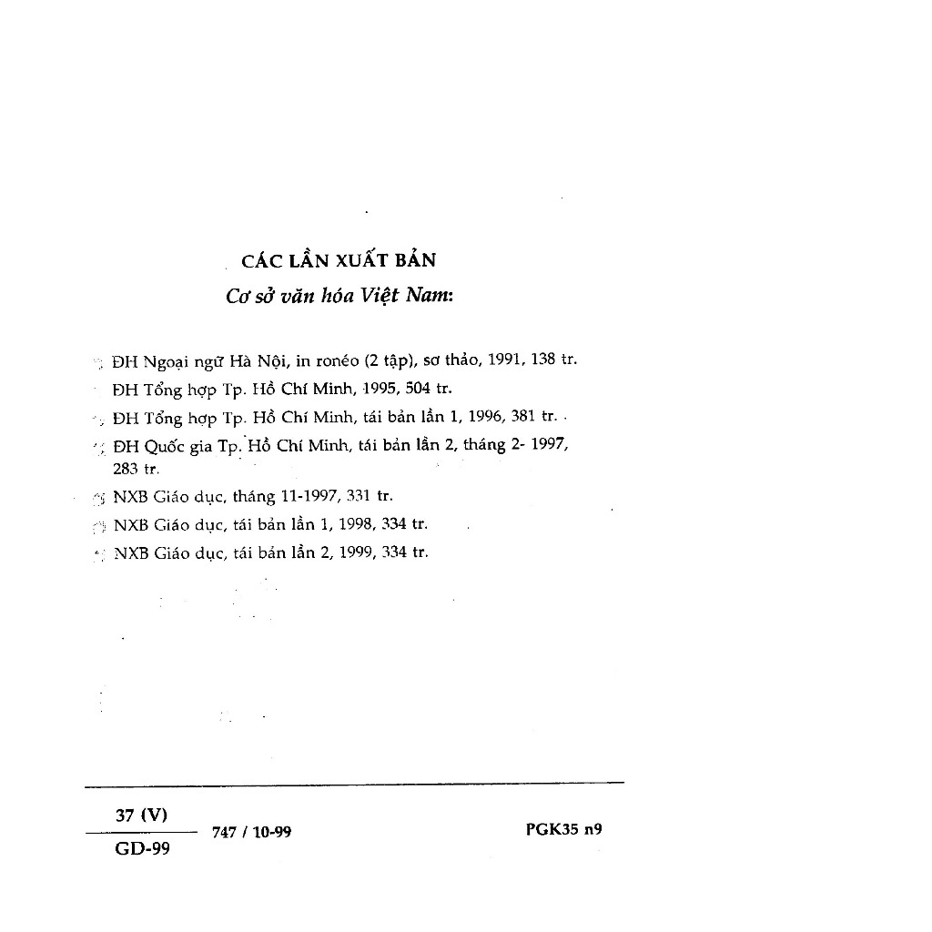 Cơ sở văn hóa Việt Nam Trần Ngọc Thêm