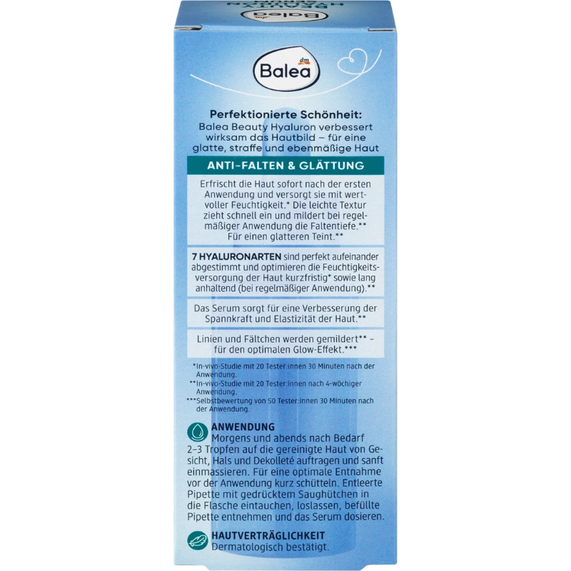 Seểum Balea Beuuty  Hyaluron Giúp Trẻ Hoá Da- 30ml