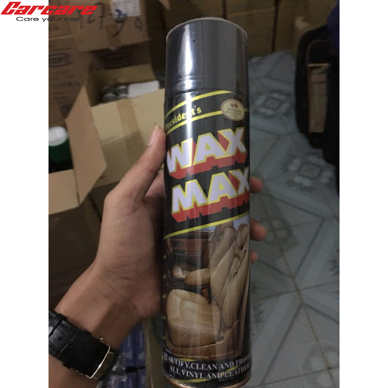 BÌNH XỊT BÓNG NỘI THẤT XE - TAPLO - GHẾ DA WAXMAX