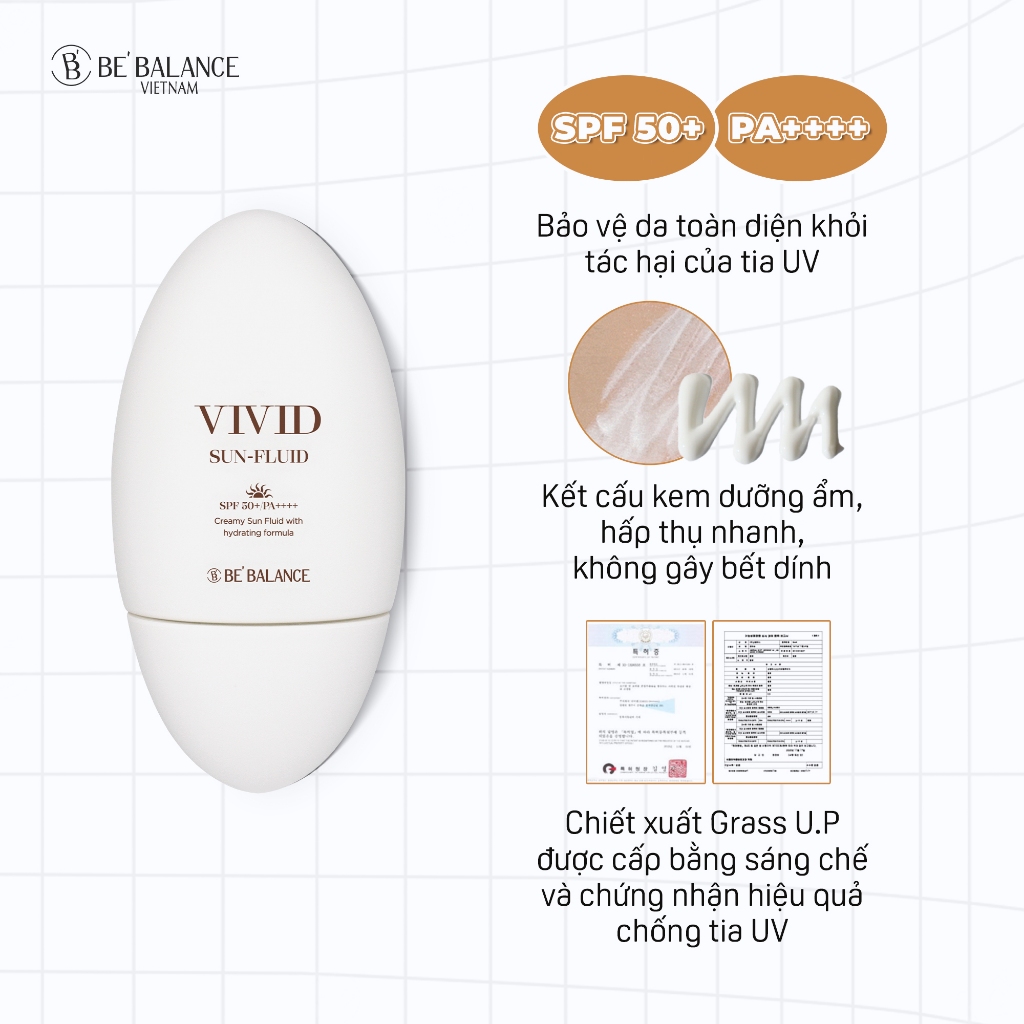 [HB Gift] Kem Chống Nắng Be'Balance Vivid Sun Fluid (50ml)