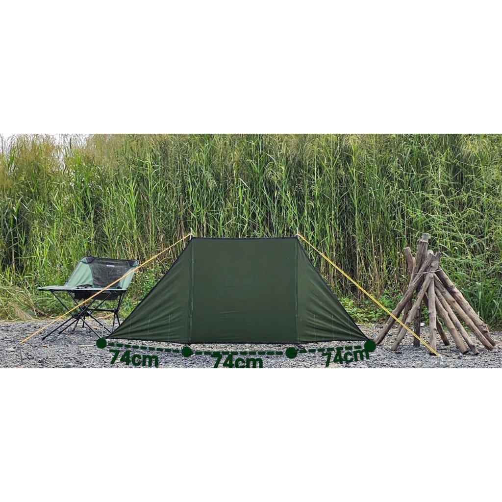 Tường chắn gió che bếp