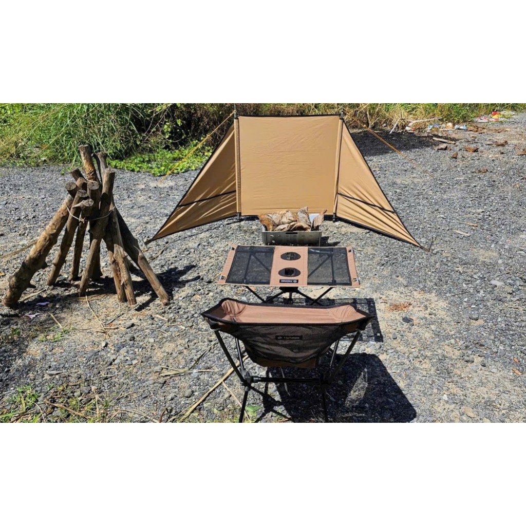 Tường chắn gió che bếp