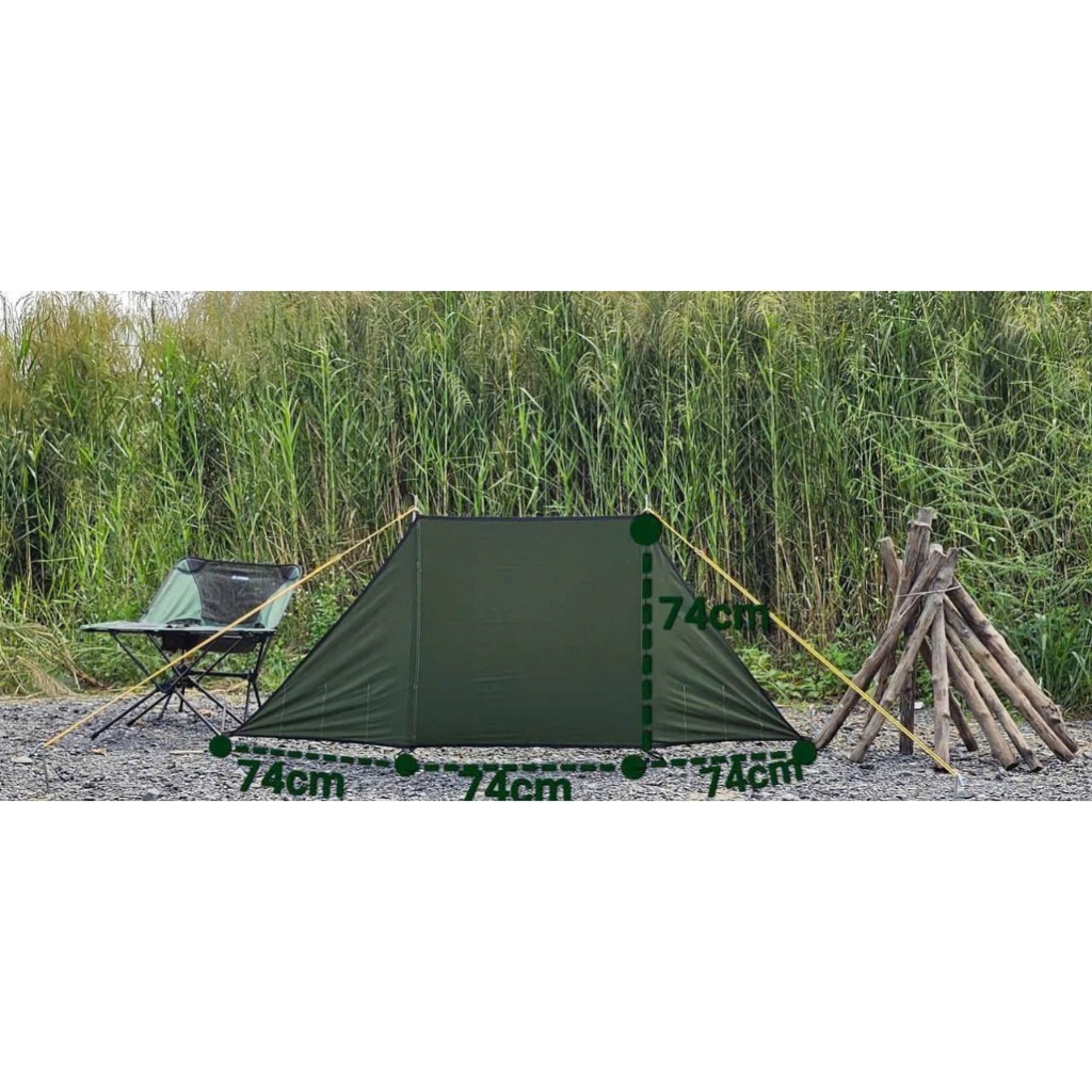 Tường chắn gió che bếp