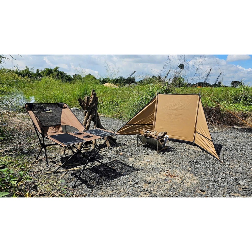 Tường chắn gió che bếp