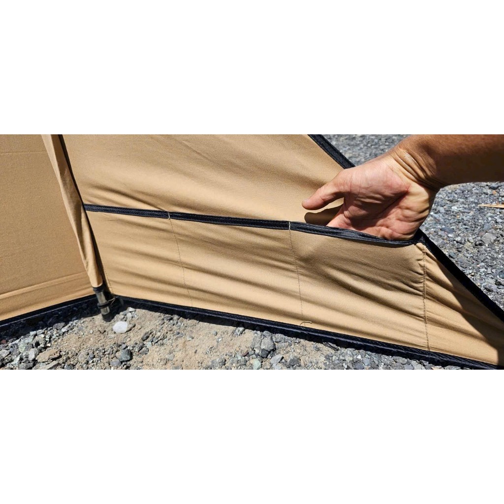 Tường chắn gió che bếp