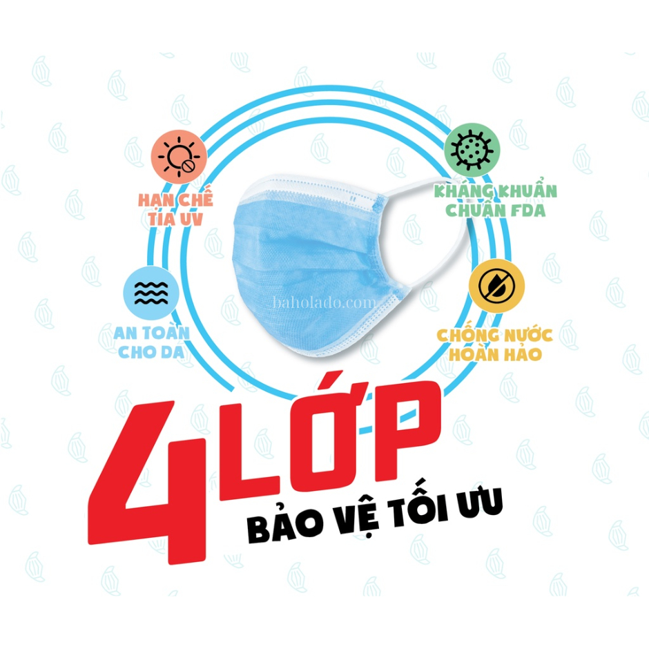 Khẩu trang y tế kháng khuẩn 4 lớp Famapro Sunny - BaHoLaDo