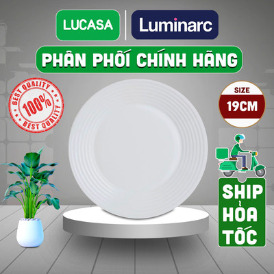Đĩa Thủy Tinh Cường Lực Luminarc Harena 19cm - L5414 | Phân Phối Chính Hãng