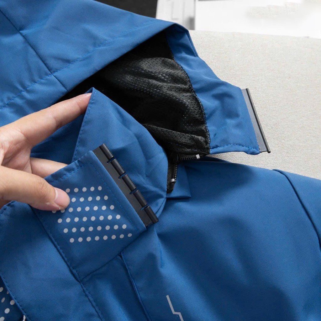 Áo khoác gió nam nữ 2 lớp tráng bạc mẫu mới 2023 chống thấm nước chống gió, giữ ấm