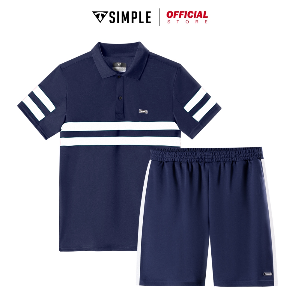 Bộ Thể Thao Nam Polo TSIMPLE vải cotton cá sấu cao cấp B02001