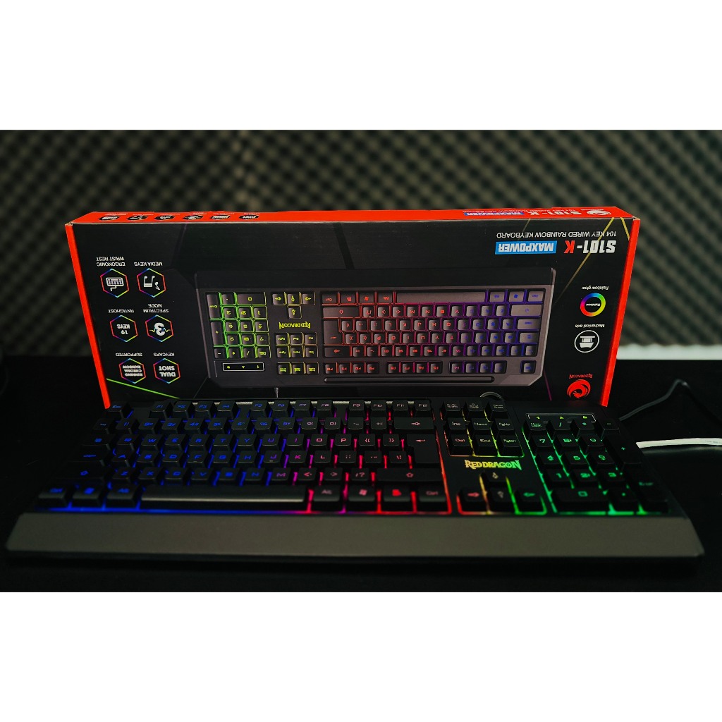 Bàn phím Redragon S101 Đen - Trắng Gaming
