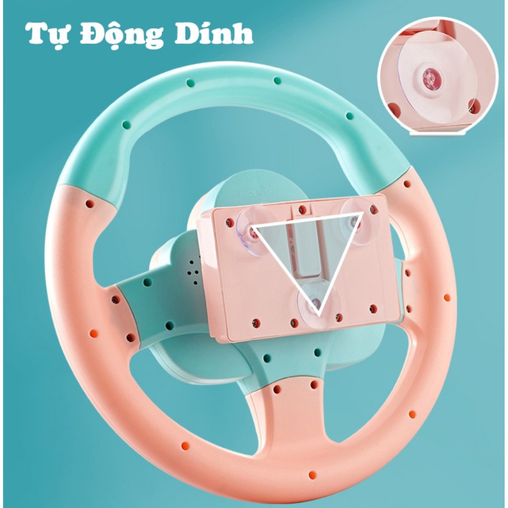 Tay lái đồ chơi ô tô có đèn , vô lăng lái xe đồ chơi cho trẻ em