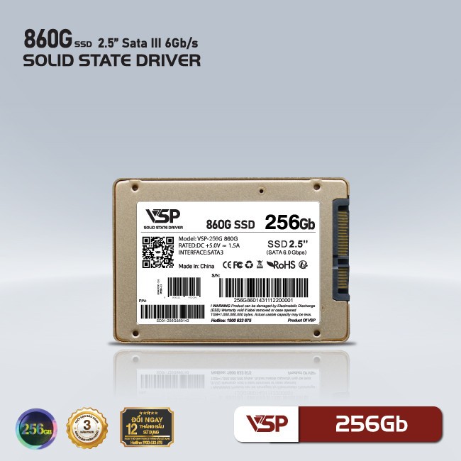 Ổ cứng SSD VSP 860G 256Gb NEW BH 36 THÁNG