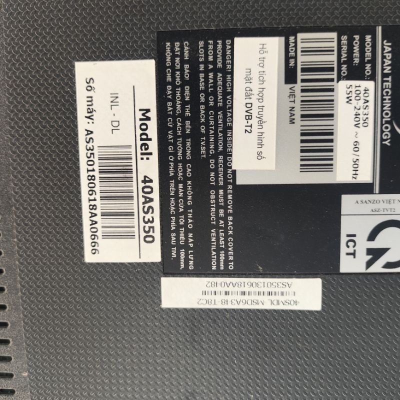 Bo mạch tivi 40AS350