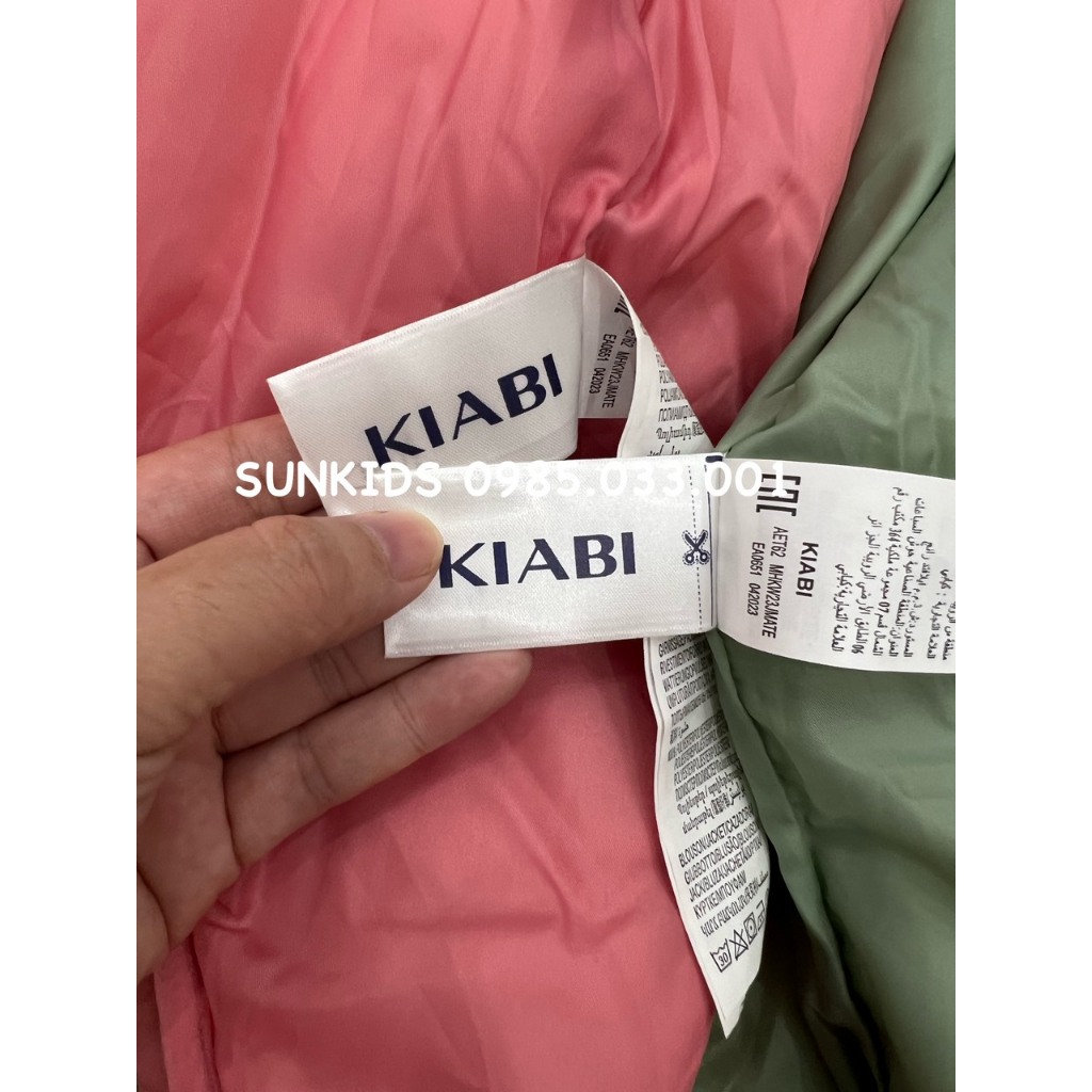 Áo phao bé gái Kia.bi chần bông siêu nhẹ