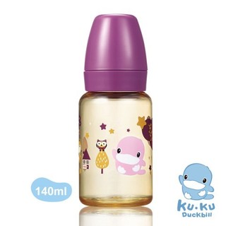 Bình sữa cổ hẹp nhựa ppsu 140ml / 240ml ku5854 , ku5855 - kukuduckbill