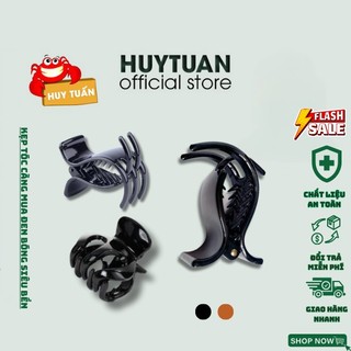 Kẹp tóc càng cua 3, 5, 6 răng đen bóng cao cấp, kẹp tóc càng cua siêu bền