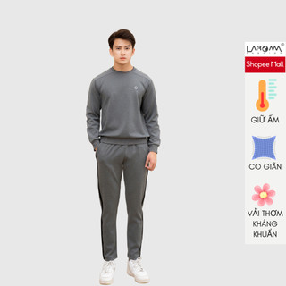 Bộ quần áo nỉ nam cổ chui quần suông LAROMA | Giữ ấm - Co dãn - Vải thơm - Kháng khuẩn