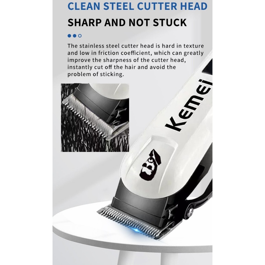 Tông Đơ Căt Tóc Màn Hình LCD Chuyên Nghiệp Kemei Km 232