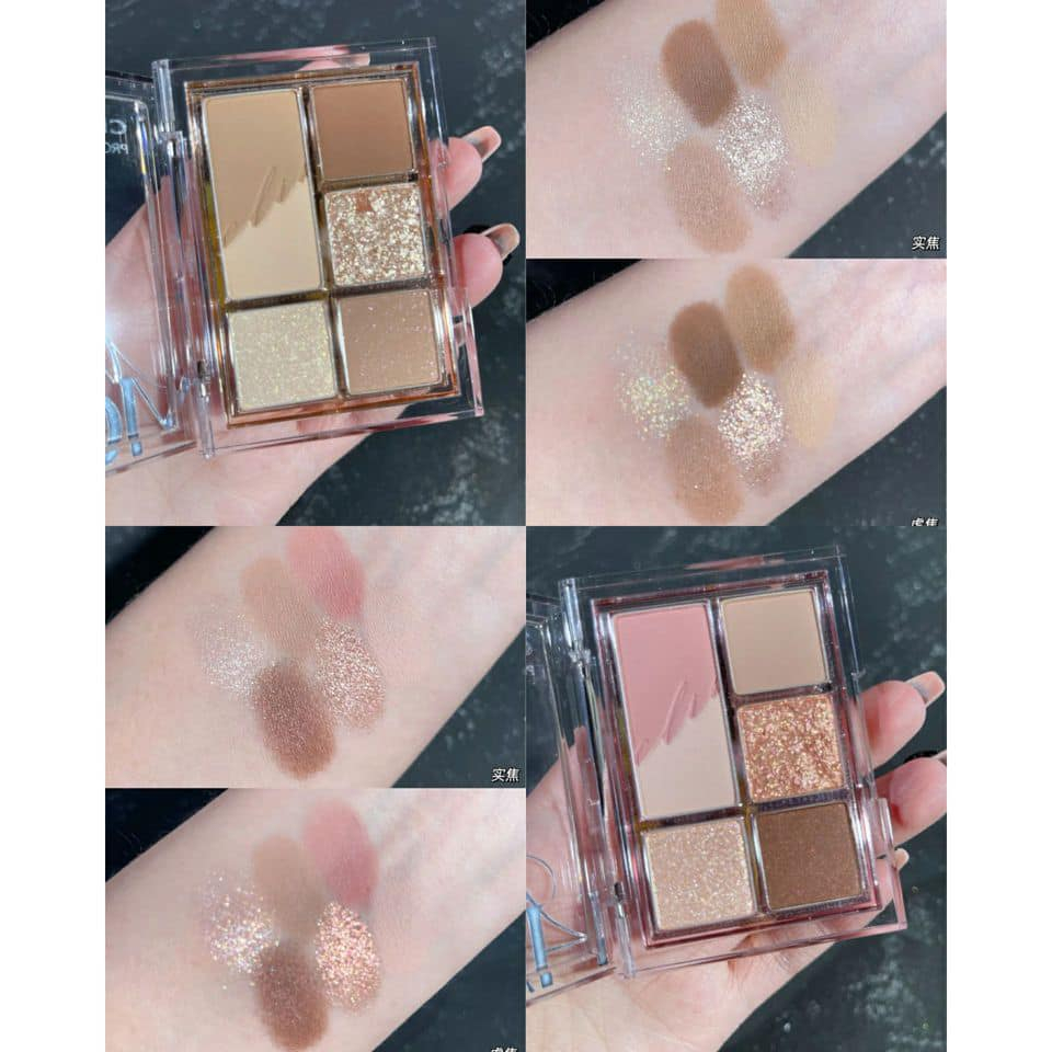 Bảng Phấn Mắt Clio Pro Eye Palette 10 ô kèm cọ màu lì nhũ xinh, bám màu siêu tốt - Bebeau