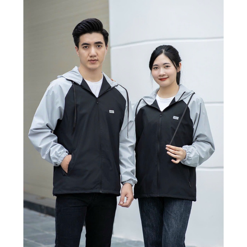 ÁO KHOÁC NAM NỮ PHỐI 2 MÀU THỜI TRANG - MẪU MỚI HOTTREND