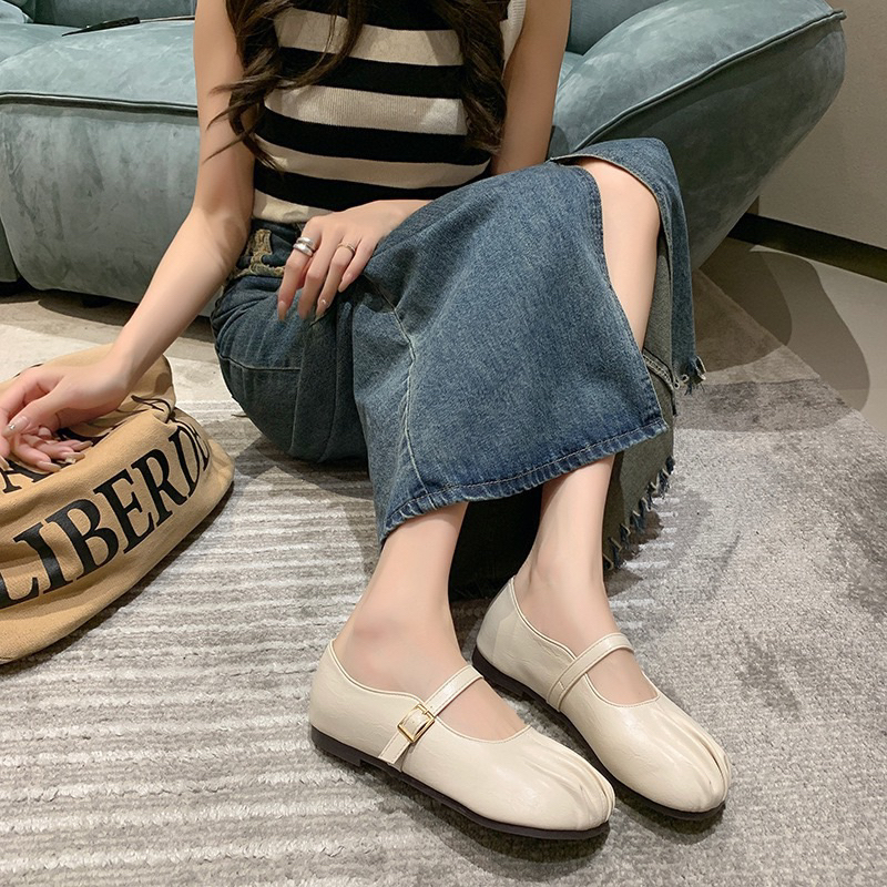 Giày búp bê mũi nhún đế bằng siêu đẹp hottrend 2023 thời trang phong cách Hàn Quốc TC02