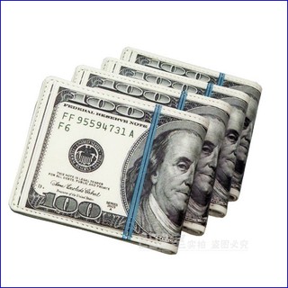 Ví da nam in hình tiền 100USD , ví bop đựng thời trang