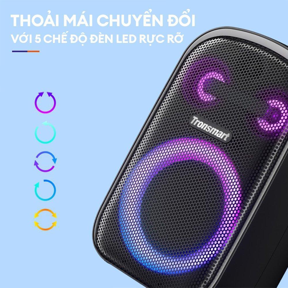 Loa Bluetooth 5.3 Karaoke di động TRONSMART HALO 100 – Đèn RGB ấn tượng - Chế độ âm thanh nổi | Bảo hành 12 tháng