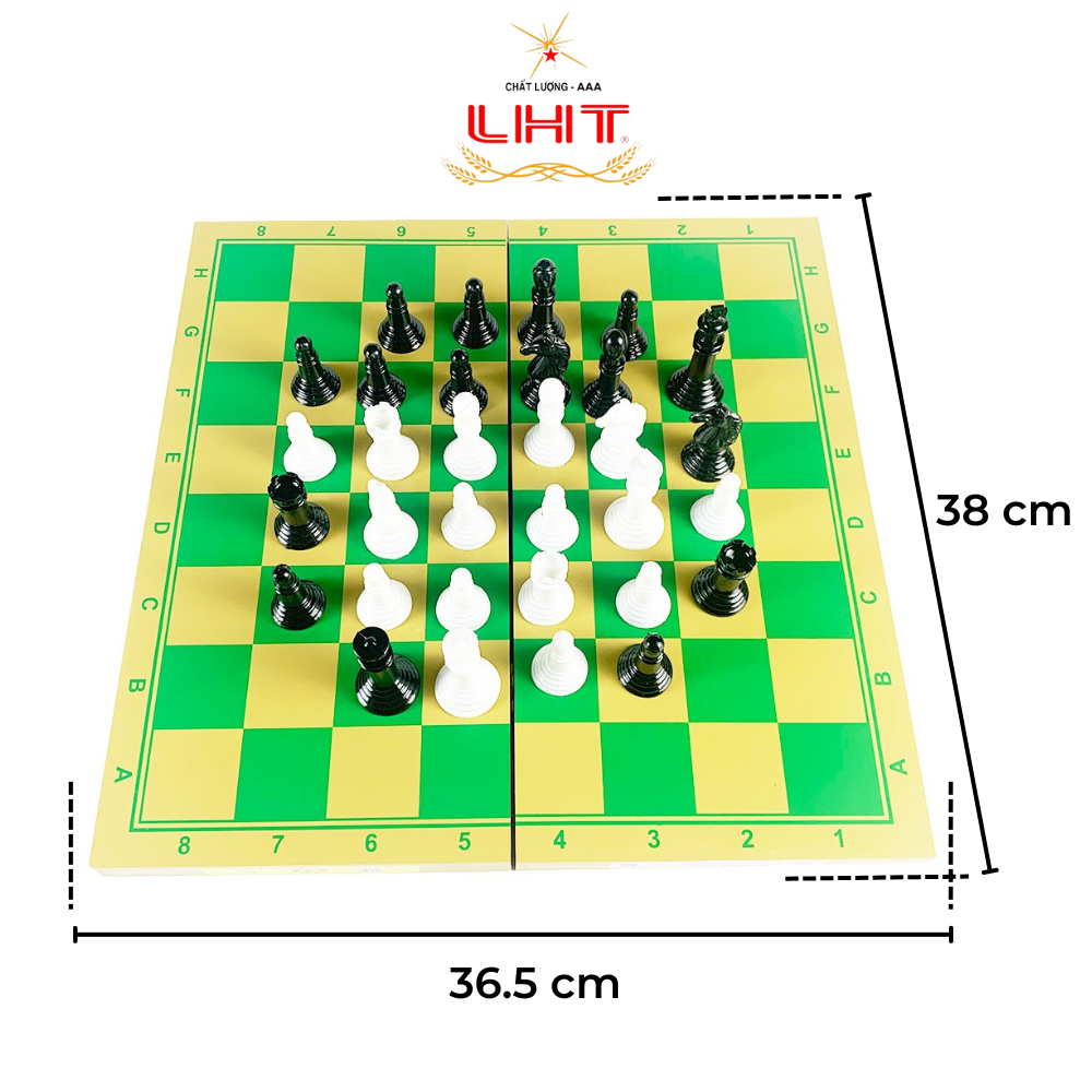 Cờ vua quốc tế cao cấp LIÊN HIỆP THÀNH, Bàn cờ to, chắc tay, gấp gọn dễ dàng, Đồ chơi cho trẻ em