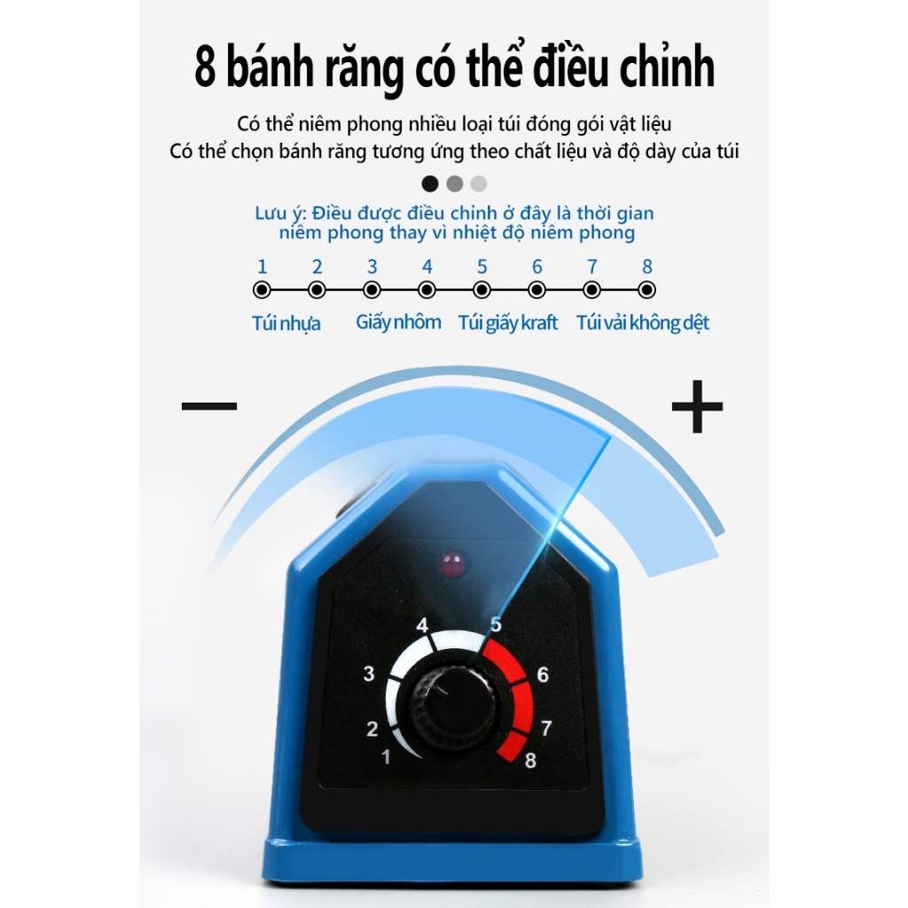 Máy hàn miệng túi  KAW PFS 200 300 400, bảo quản thực phẩm, bọc sản phẩm bán hàng, bảo hành 12 tháng