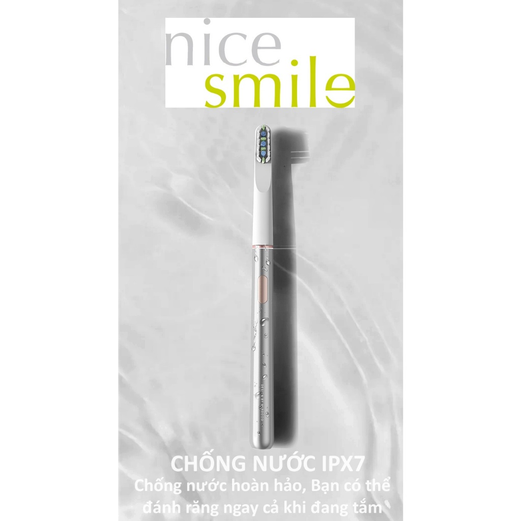 Bàn Chải Điện Cao Cấp, Bàn Chải Điện Hợp Kim Nhôm Siêu Bền, Luxury Electric Toothbrush