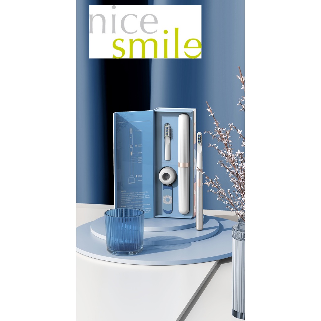 Bàn Chải Điện Cao Cấp, Bàn Chải Điện Hợp Kim Nhôm Siêu Bền, Luxury Electric Toothbrush