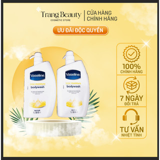 Sữa Tắm Dưỡng Ẩm Trắng Da Vaseline Total Moisture 1L Siêu Lớn