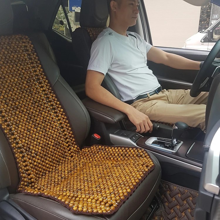 Lót Ghế Xe Ô Tô Hạt Gỗ Bách Xanh Cao Cấp