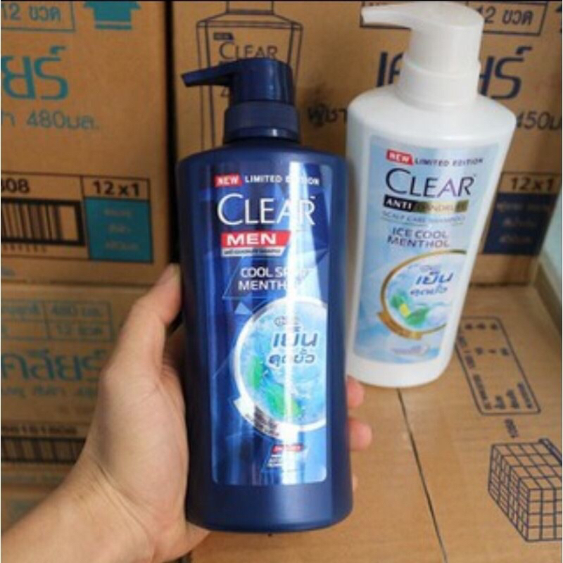 Dầu gội clear men/bạc hà Thái lan mẫu mới