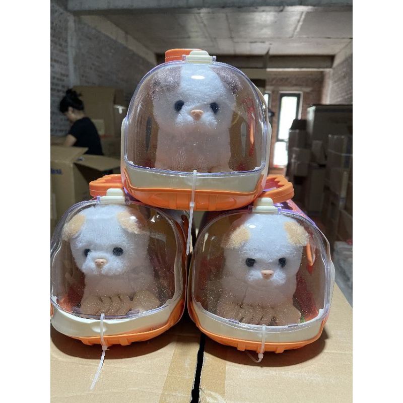 Đồ chơi mèo bông biết chạy biết kêu meo meo