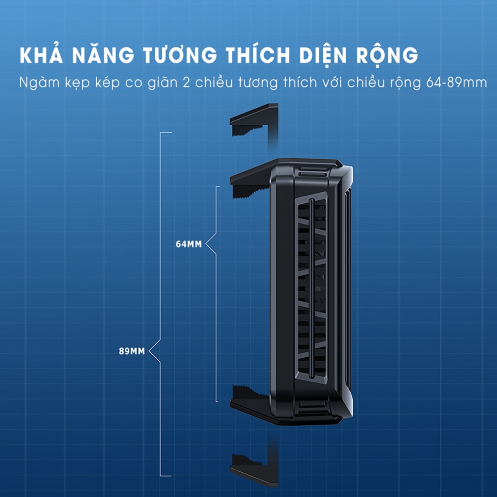 Quạt tản nhiệt điện thoại gaming không dây Memo DL10 Lạnh sâu led RGB chơi game Liên Quân mobile Freefire FF PUBG COD