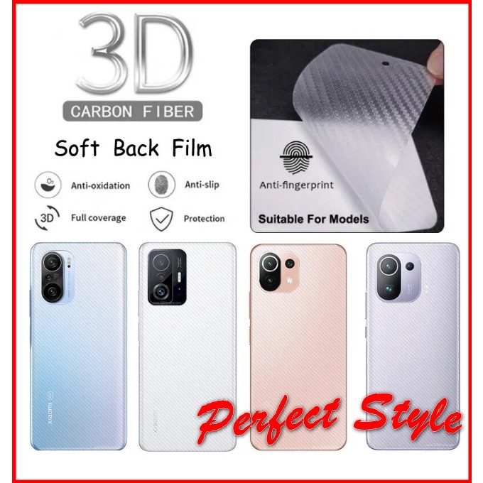 Miếng dán lưng Carbon Xiaomi Redmi Note 13 4G - Note 13 pro 5g PLus Chống bám vân tay