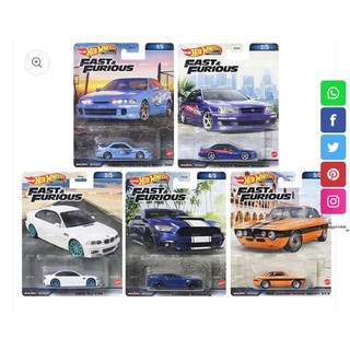 Hot wheels - fast & furious - xe mô hình tỉ lệ 1/64