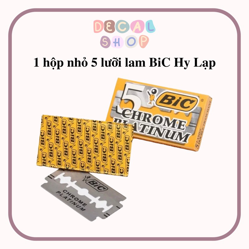 [5 lưỡi/hộp] Lưỡi Lam BiC Hy Lạp