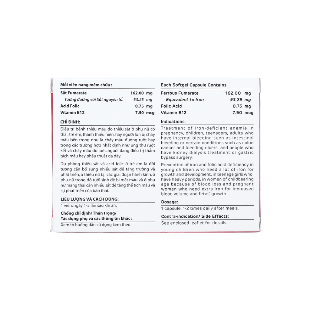 FERROVIT MEGA WE CARE-Viên uống bổ sung sắt-Hộp 50v-Ezpharmacy