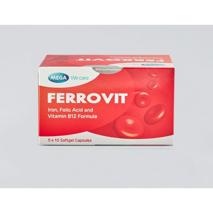 FERROVIT MEGA WE CARE-Viên uống bổ sung sắt-Hộp 50v-Ezpharmacy