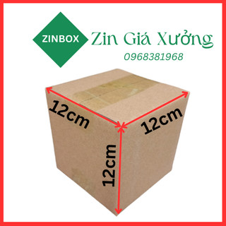 Hộp carton, thùng carton 12x12x12 hộp đóng hàng, hộp cod